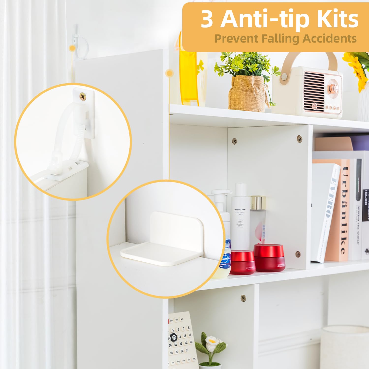 deli shelf next to laptop showing scale and compact footprint for small desks