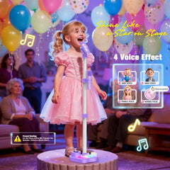 Delighkidz luces LED activas creando ambiente de escenario divertido