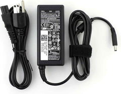 Dell Inspiron charger front view showing compact brick and benefit reliable power