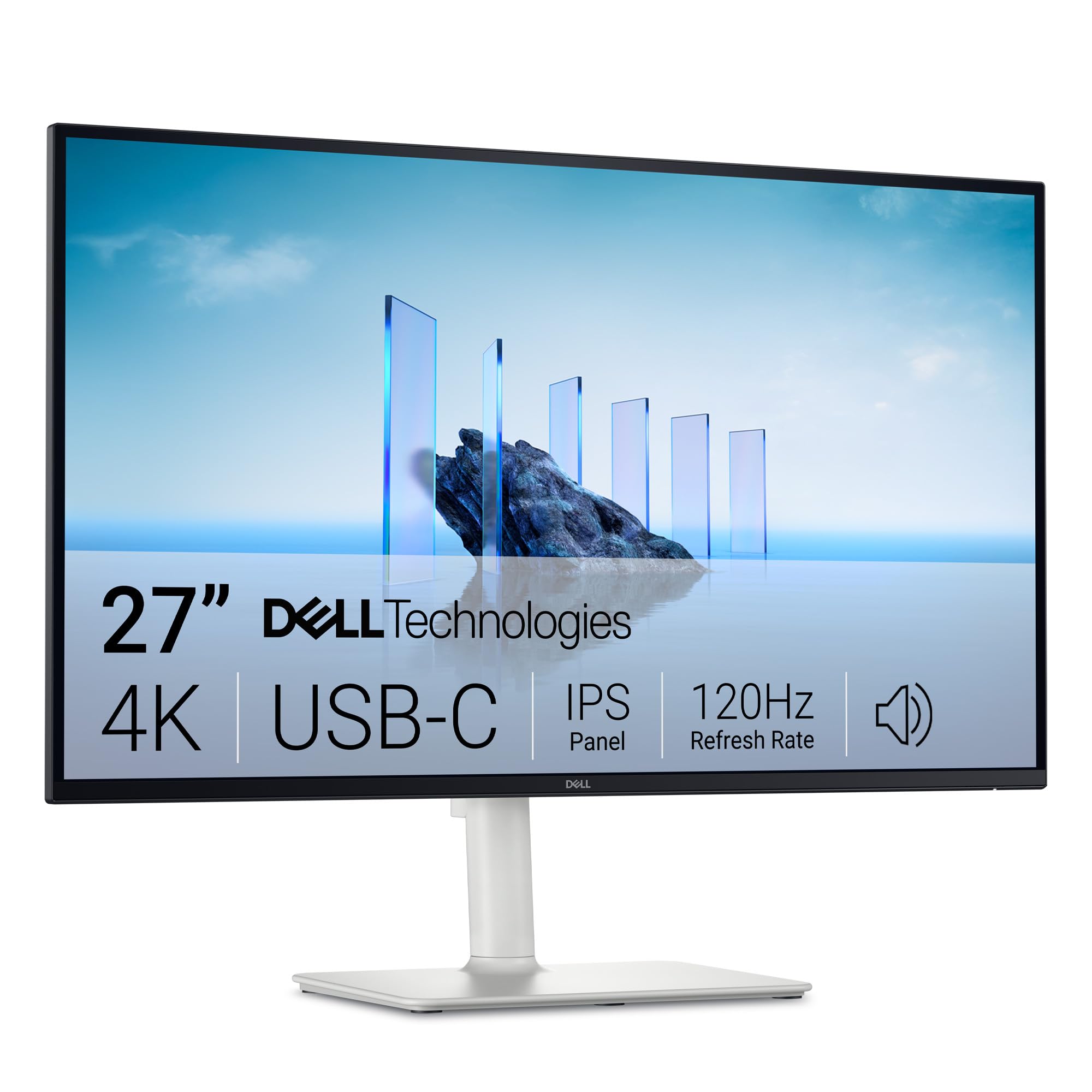 Dell S2725QC vista frontal con colores nítidos y alto contraste