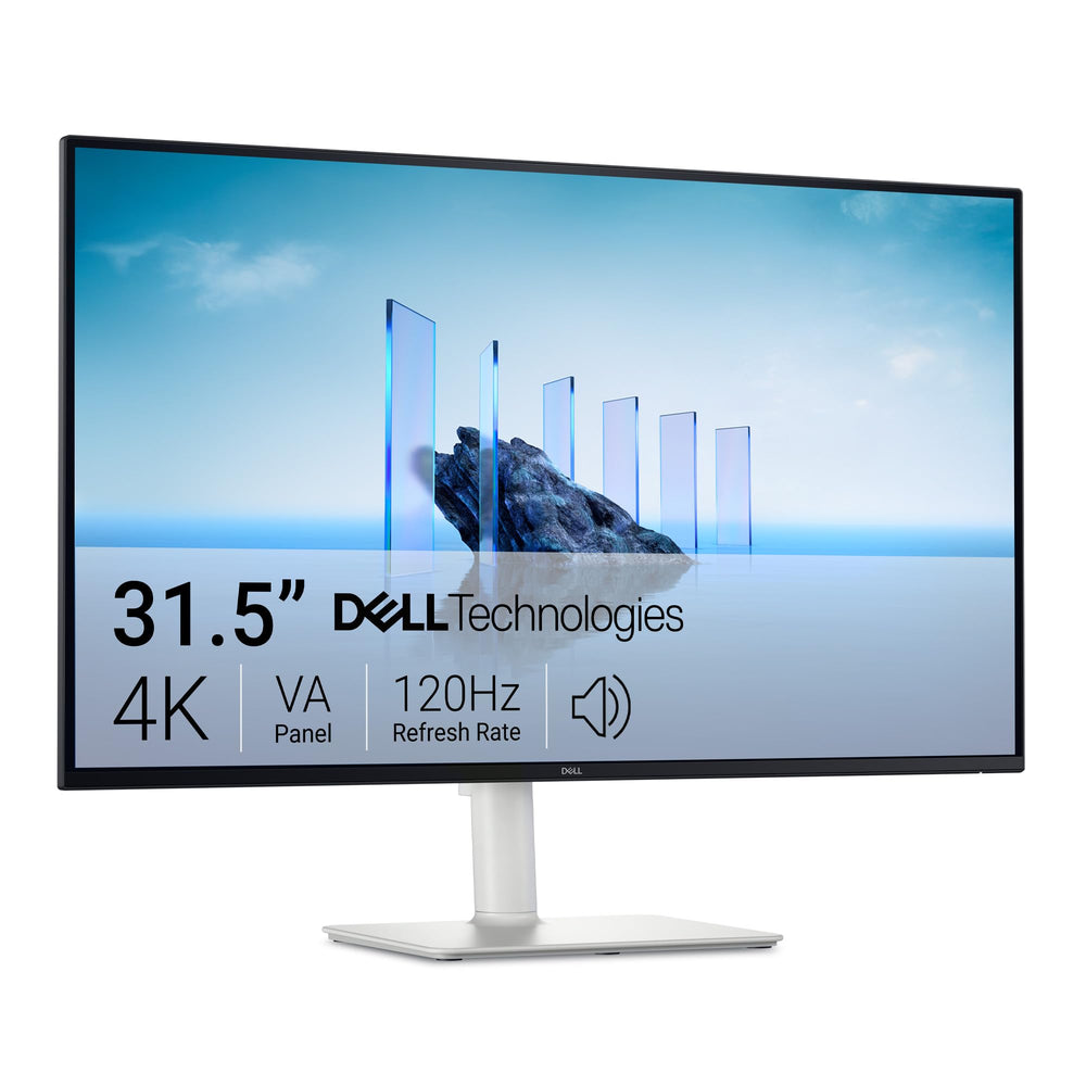 Dell S3225QS vista frontal con imagen 4K inmersiva y diseño minimalista