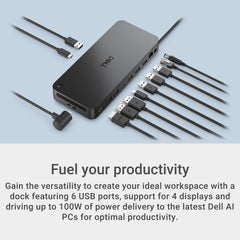 Dell WD25 cable USB-C ambidiestro con diseño durable mejora orden y flexibilidad