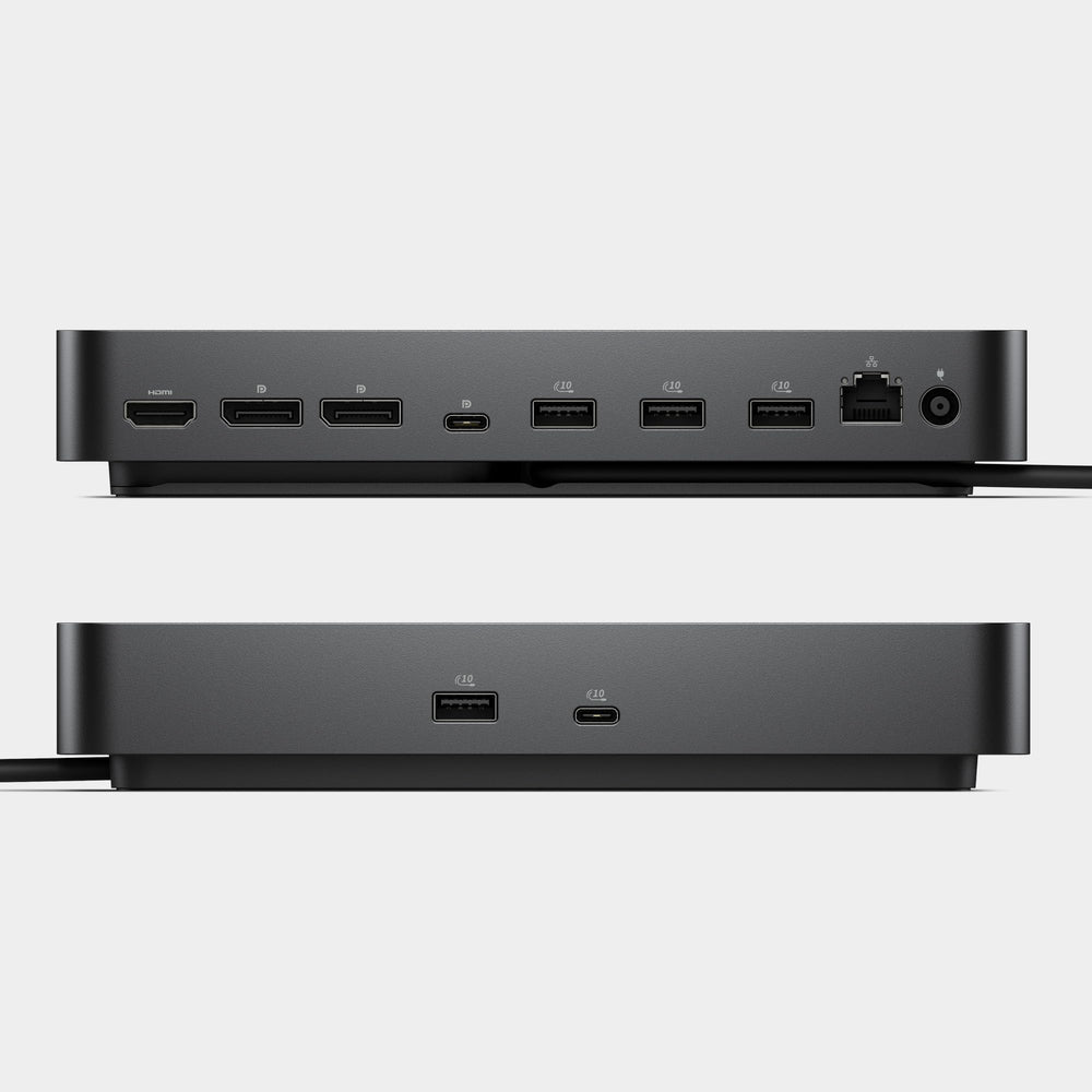 Dell WD25 puerto Ethernet y USB en uso para red rápida y transferencia segura
