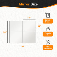 Delma espejo instalado en baño que amplía visualmente el espacio