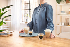 De'Longhi detalle de doble pared en vidrio borosilicato con aislamiento térmico