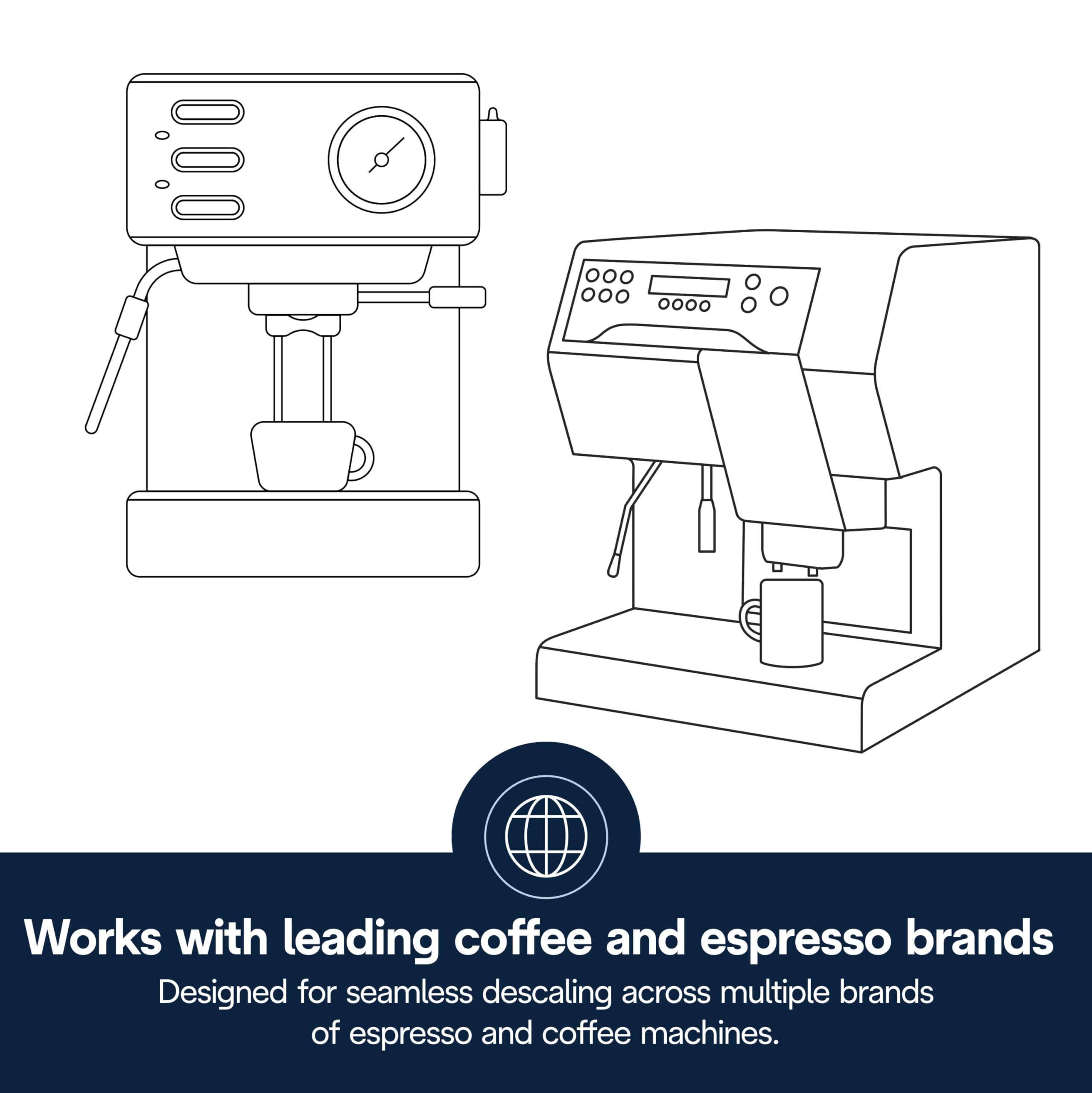 De'Longhi EcoDecalk etiqueta con instrucciones y beneficios claros