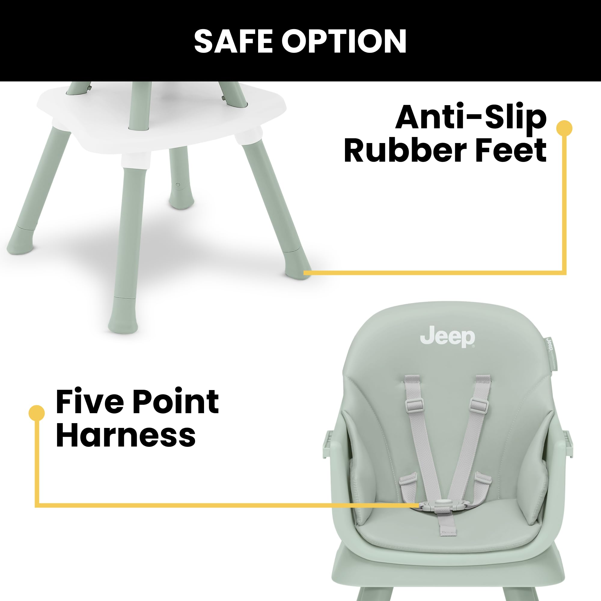Delta Children booster colocado en silla demostrando uso práctico