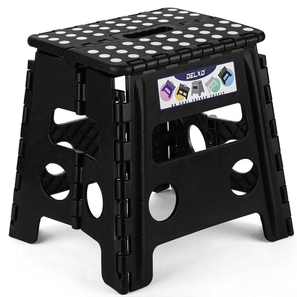 Delxo banqueta frontal mostrando diseño robusto y capacidad de 300 lbs