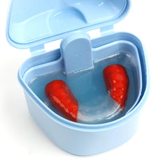 DentaSOAK preparación en vaso con solución lista y aparato en remojo, ahorro semanal