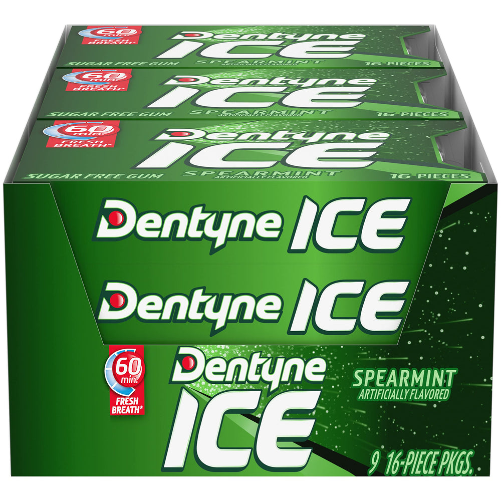 Dentyne frontal del empaque mostrando marca y frescura