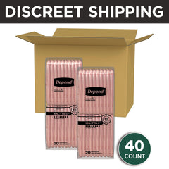 Depend detalle del núcleo DryShield convertidor a gel para máxima absorción y sequedad