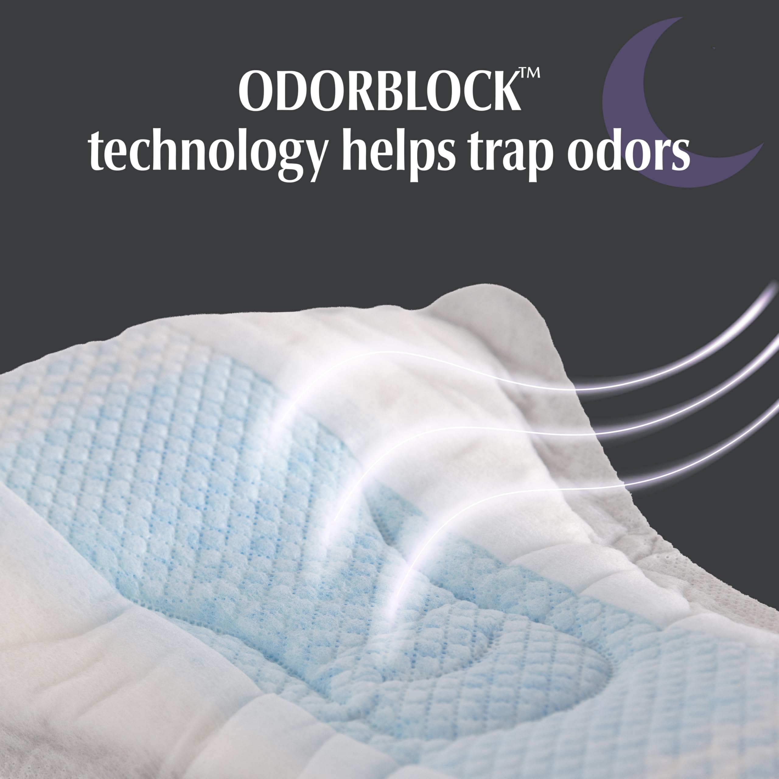 Depend protector en cama ilustrando uso nocturno y tranquilidad