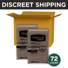 Depend paquete abierto con calzoncillos visibles que ofrecen comodidad diaria
