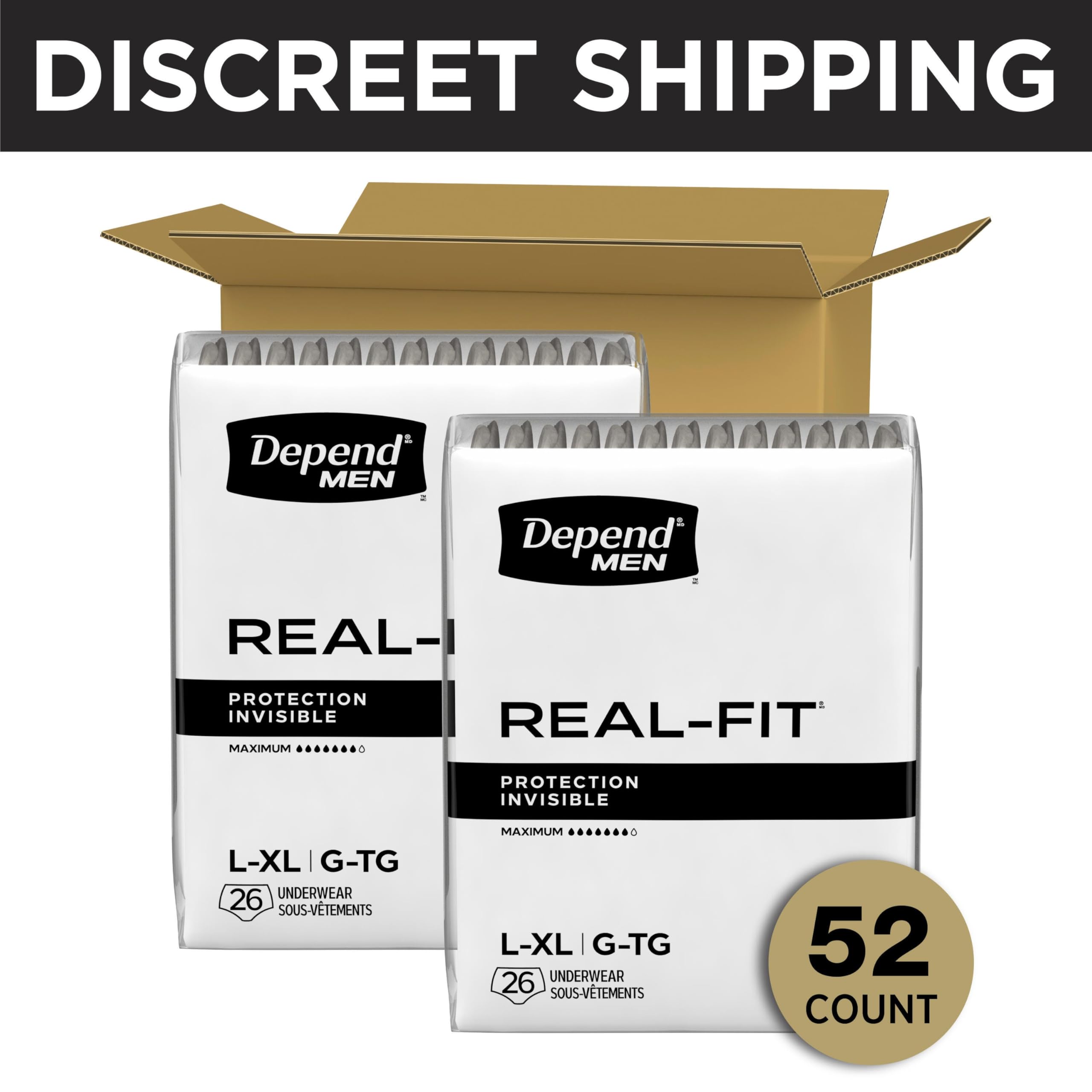 Depend real fit textura del tejido premium para mayor comodidad y suavidad