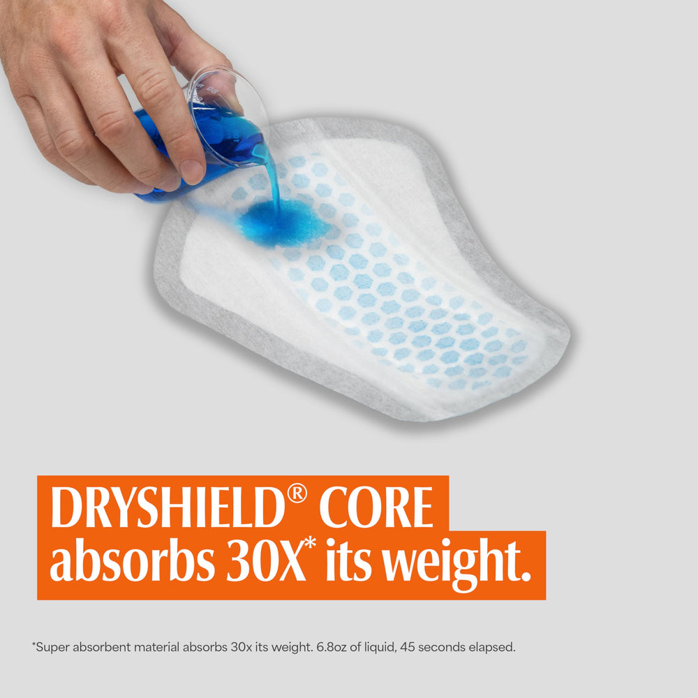 Depend almohadilla envuelta individualmente para llevar y conveniencia