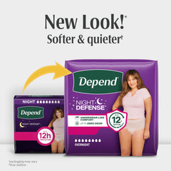 Depend textura de tela similar al algodón que proporciona suavidad y confort nocturno
