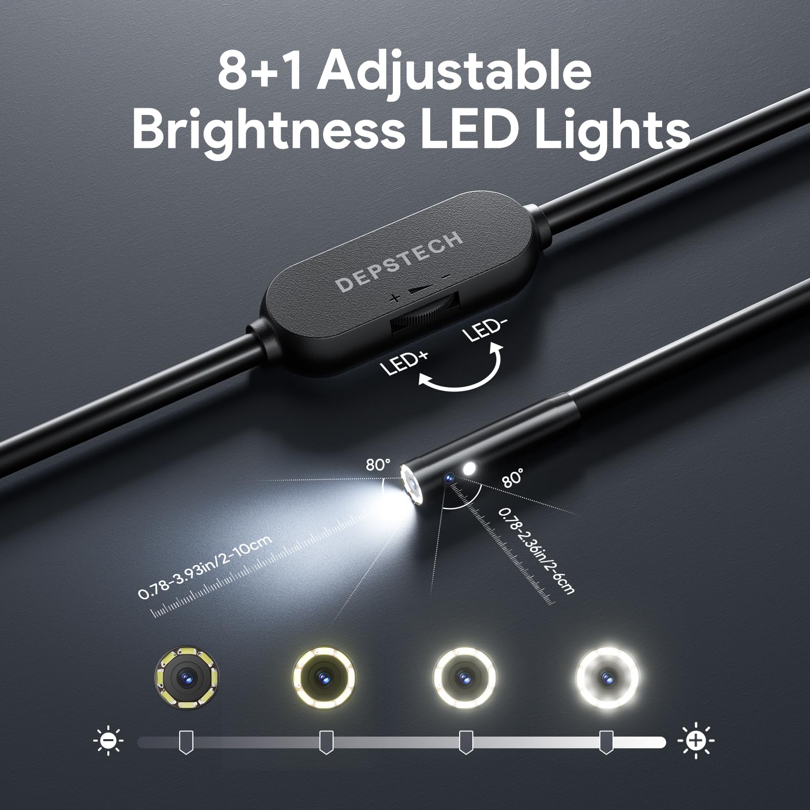 DEPSTECH NTC55 conectores Type-C y Lightning para conexión rápida