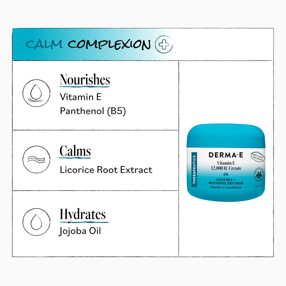 Derma E crema aplicada en mano alivia zonas secas efectivamente