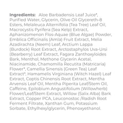 Derma E textura del suero acuoso demostrando absorción rápida