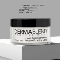 Dermablend comparación de tamaño del envase práctico y portable