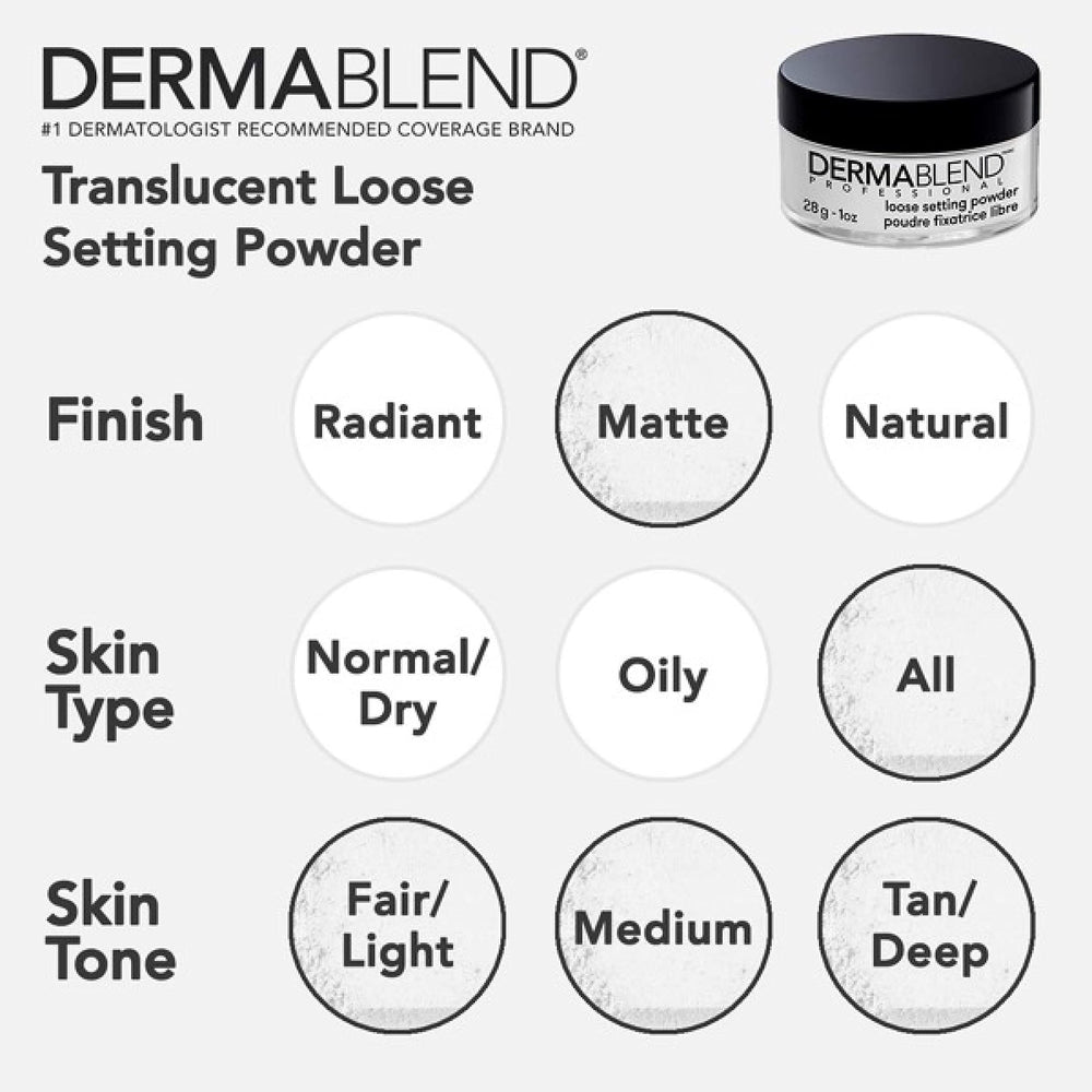 Dermablend polvo bajo flash sin efecto blanco para fotos profesionales