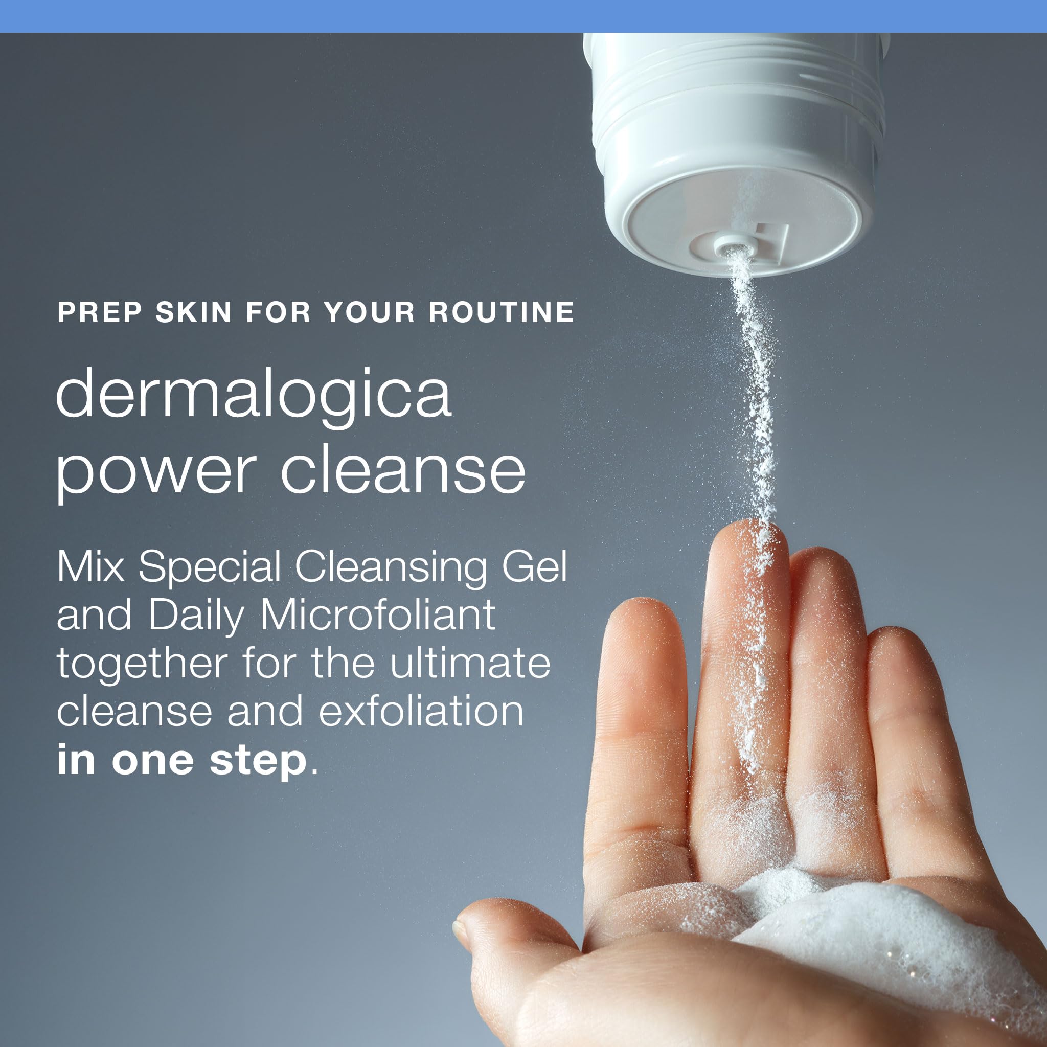 Dermalogica aplicación sobre rostro demostrando uso correcto