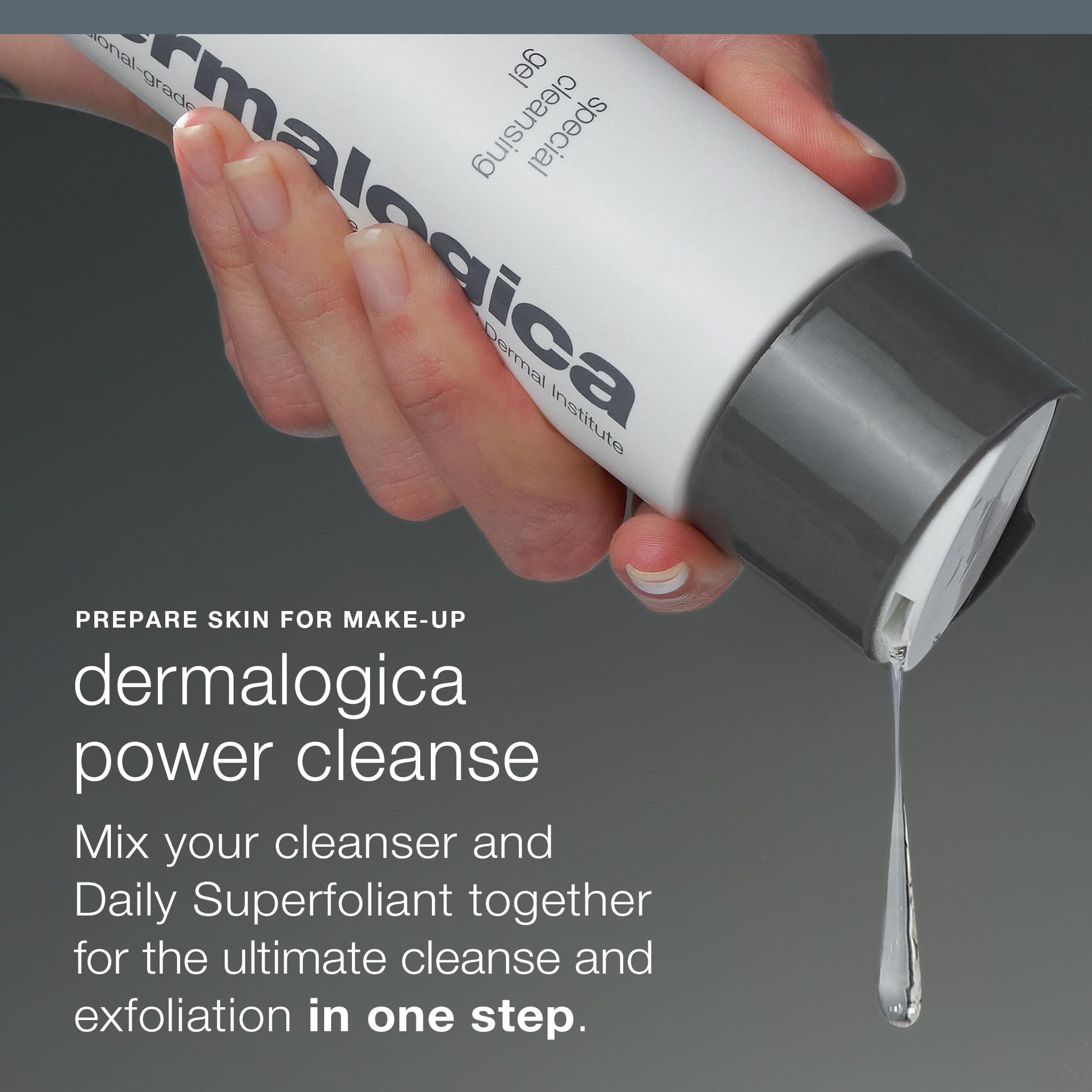 Dermalogica producto en ducha mostrando integración en rutina