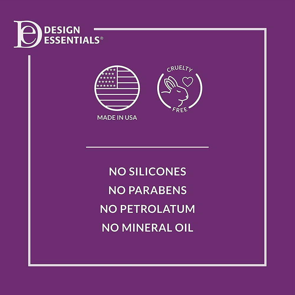 Design Essentials aplicación en cabello desenredado demostrando manejabilidad