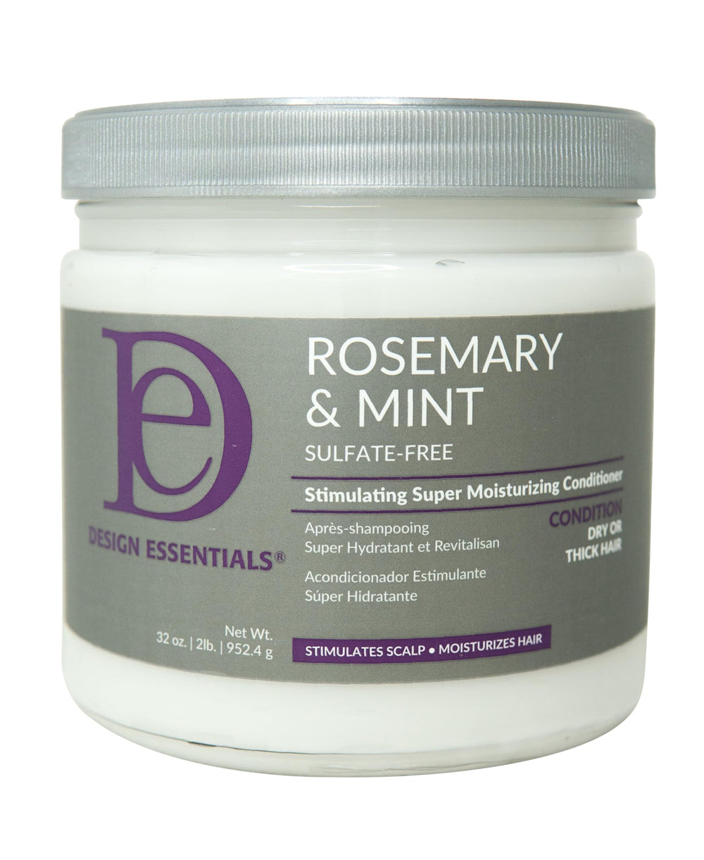 Design Essentials envase frontal 32 oz mostrando el producto y facilidad de uso