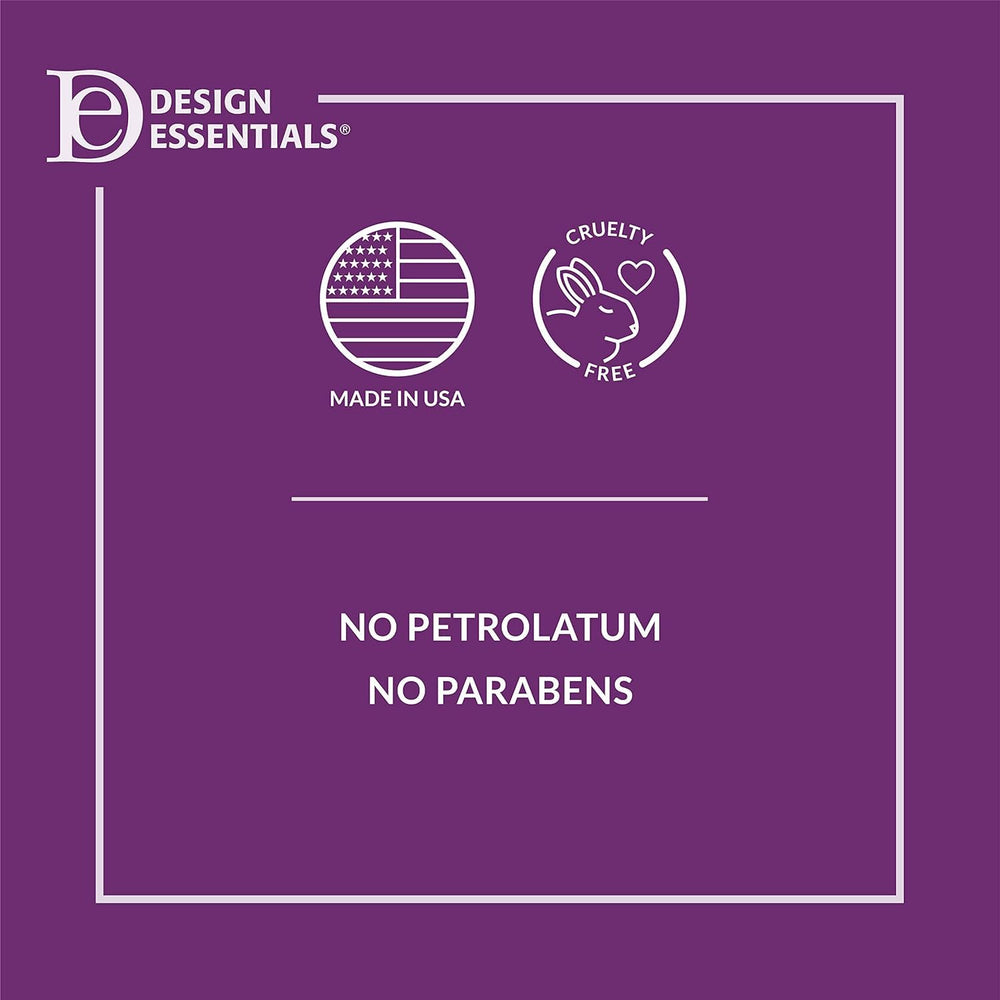 Design Essentials producto en baño junto a toallas que sugiere rutina hidratante