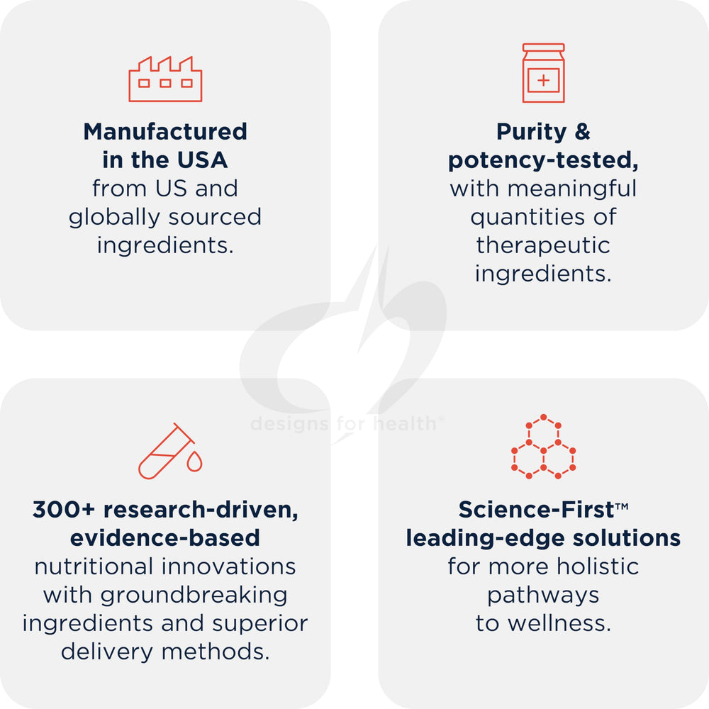 Designs for Health frasco en ambiente saludable sugiriendo uso en protocolos profesionales