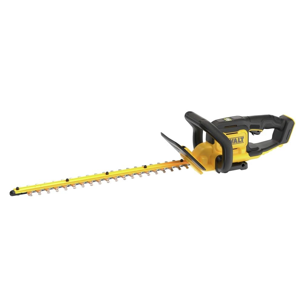 DEWALT 20V MAX front view showing full trimmer and balanced grip benefit
