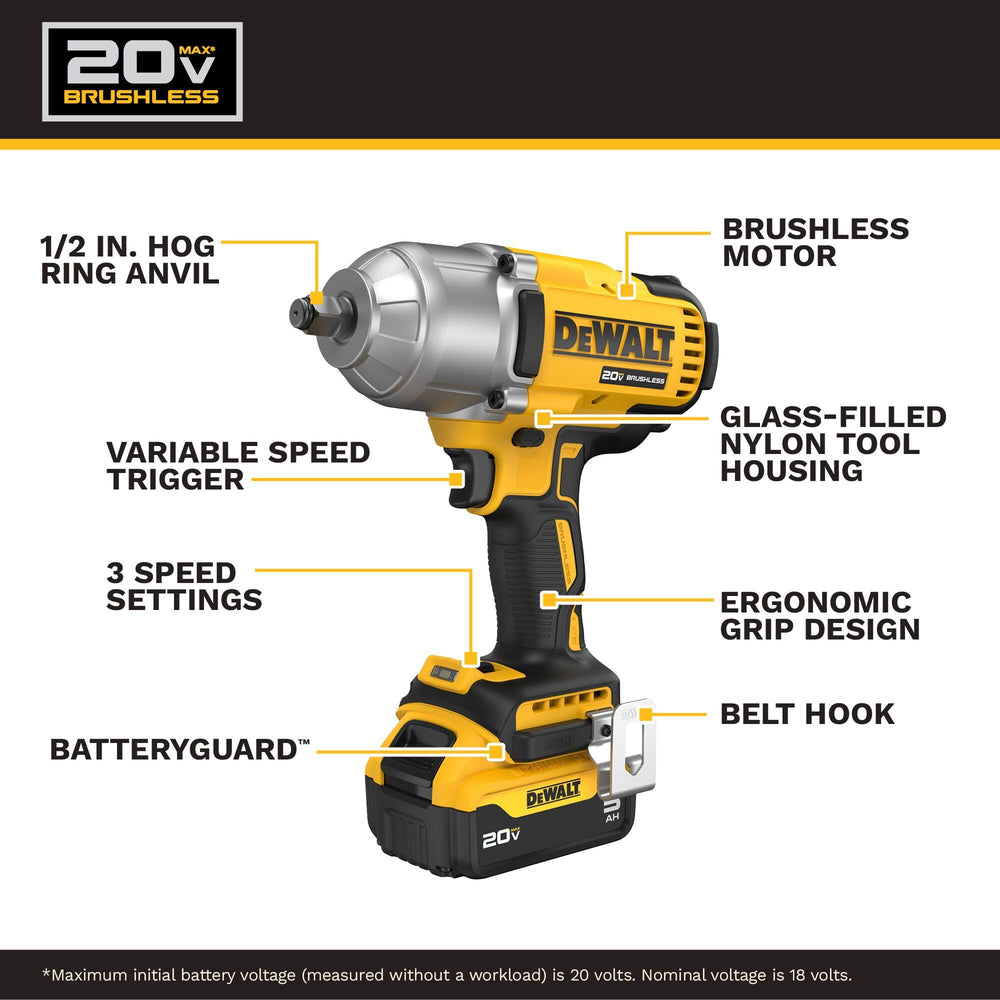DEWALT selector de modos en acción brindando control de torque y precisión