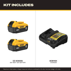 DEWALT primer plano de terminales de la batería mostrando contacto seguro