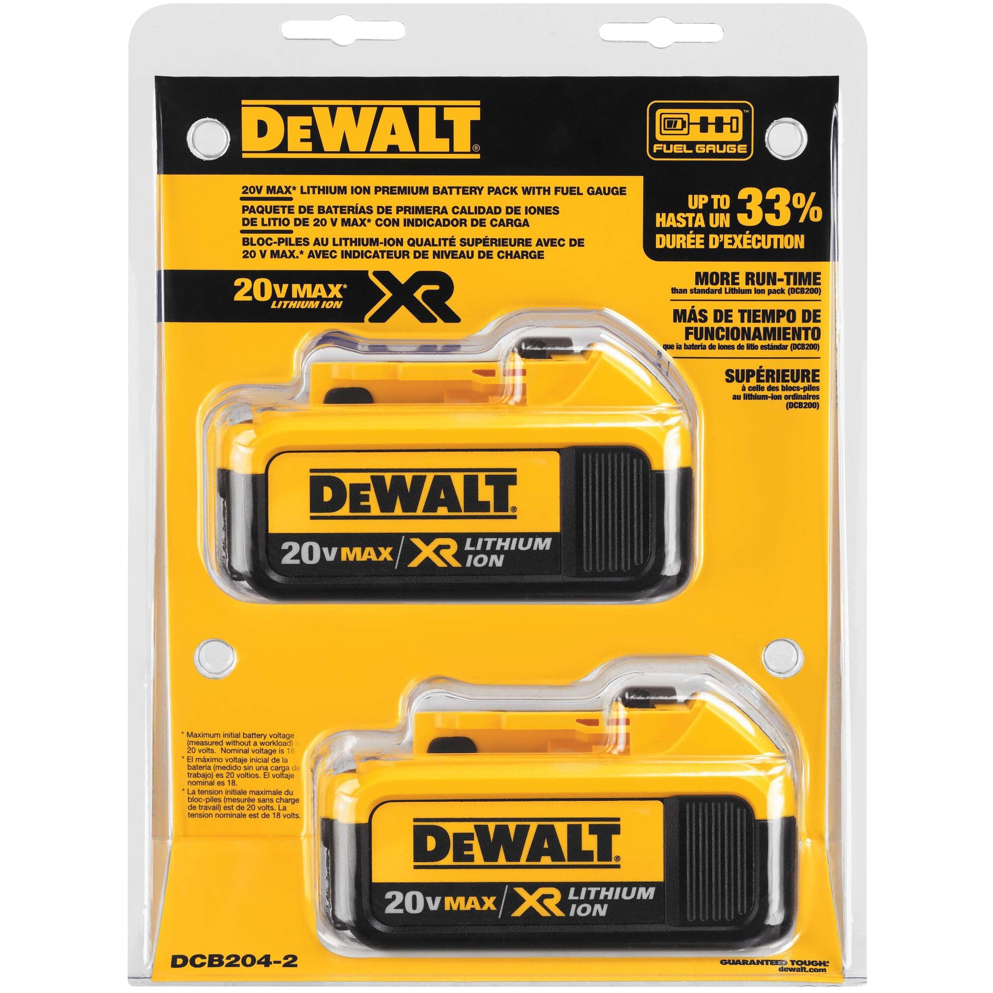 DEWALT batería comparada con regla para mostrar tamaño y portabilidad