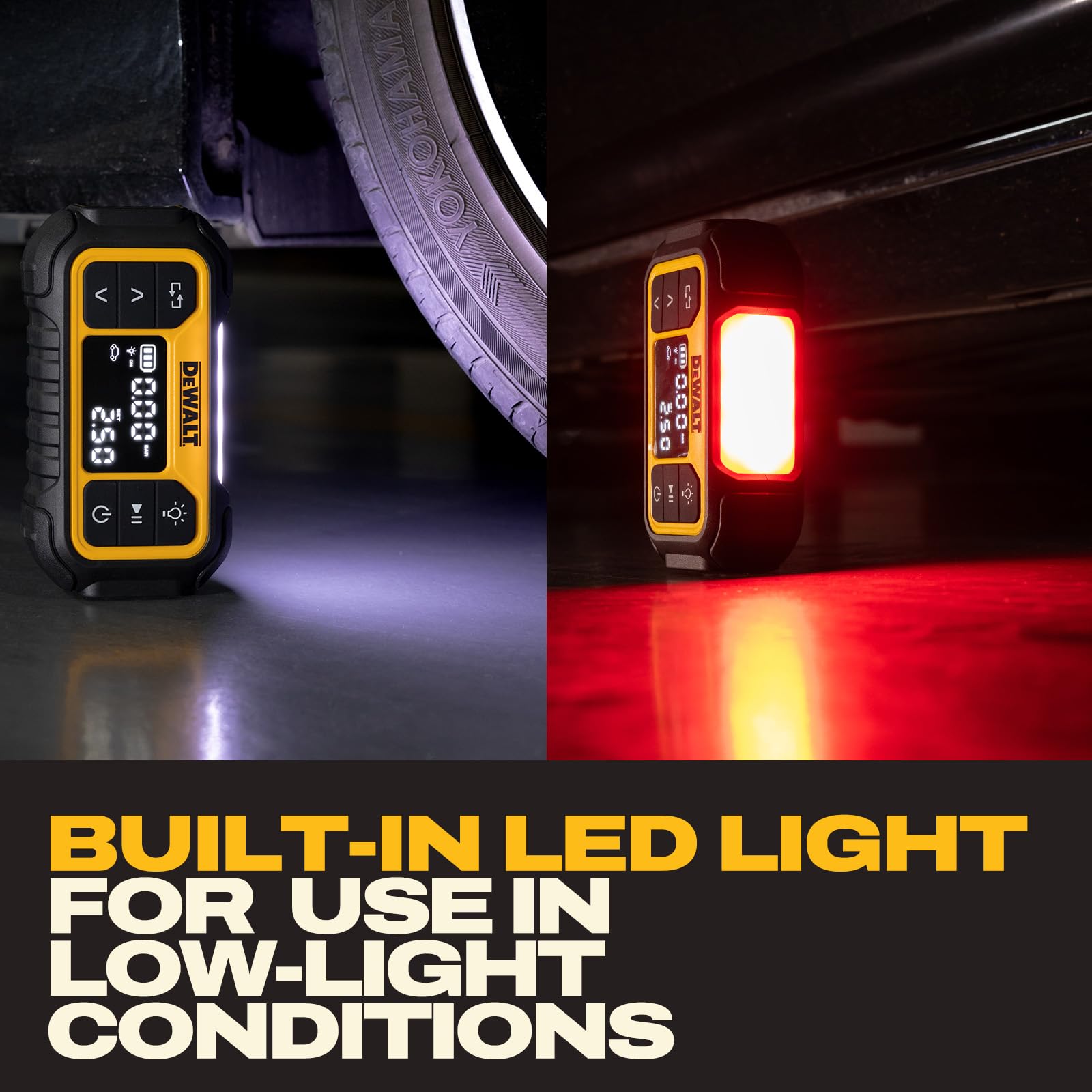 DEWALT cable de 12V conectado al mechero ofreciendo alimentación en ruta