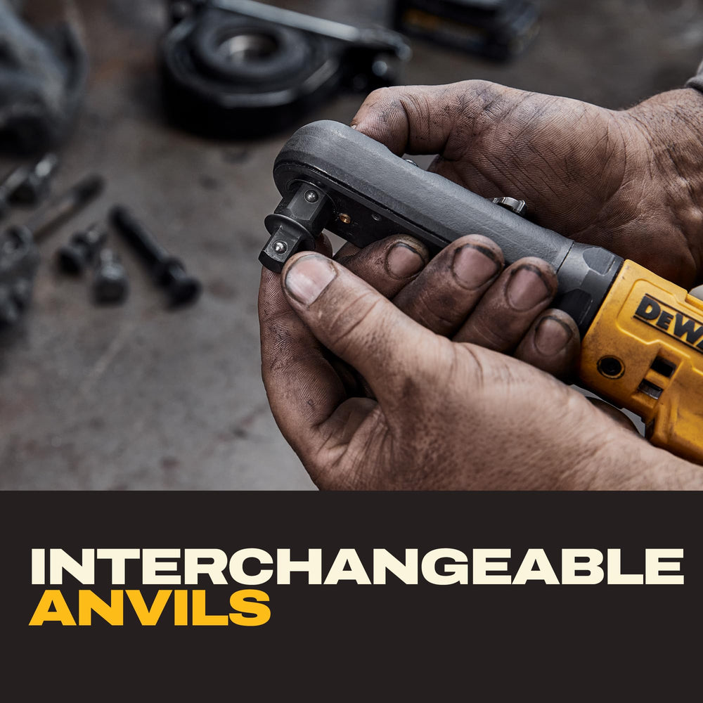 DEWALT DCF510B anvil intercambiable 3/8" y 1/2" que aporta versatilidad