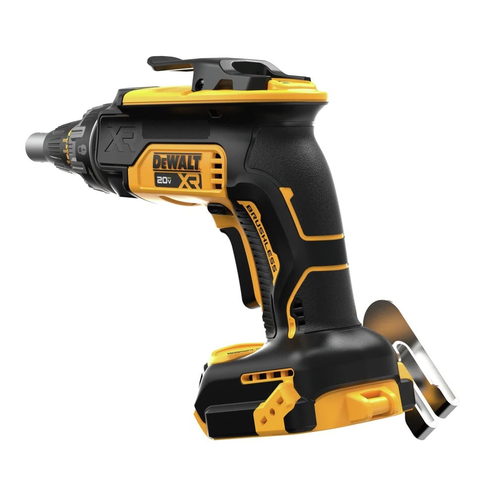 DEWALT DCF630B en uso instalando paneles de yeso para velocidad