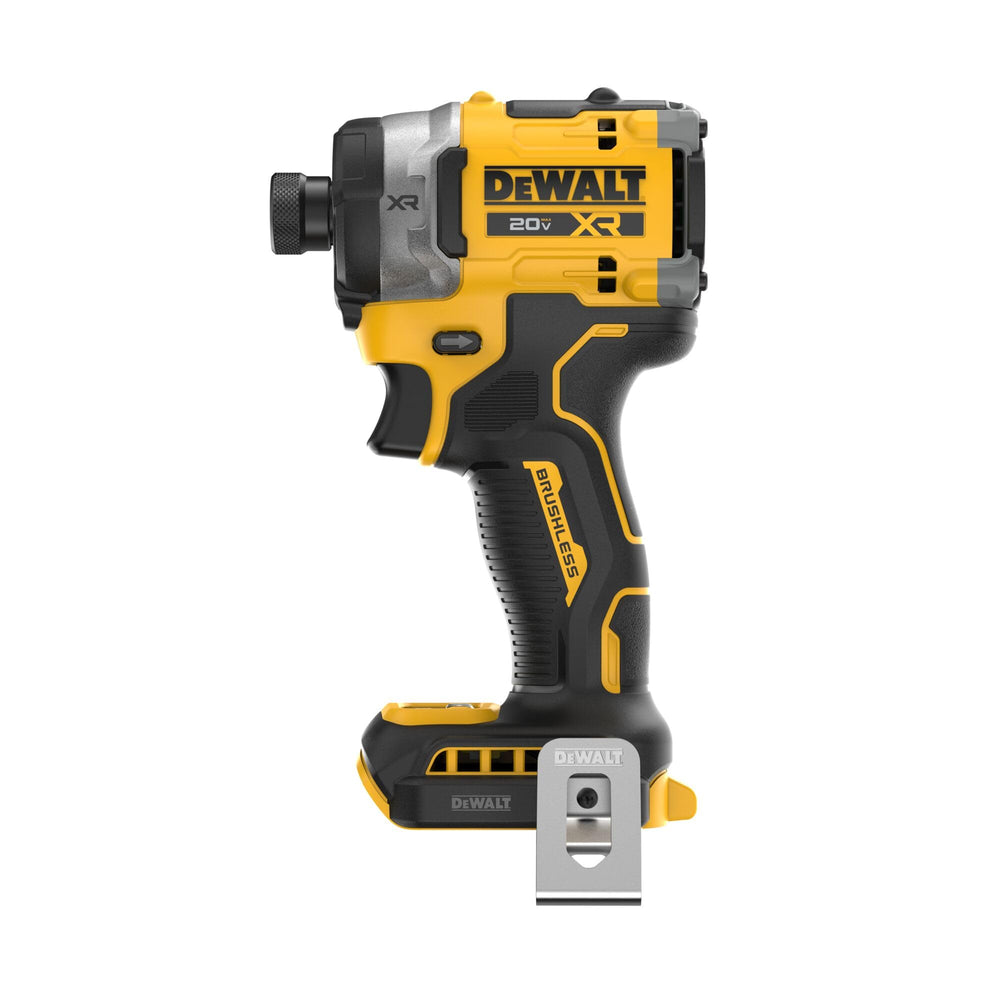 DEWALT DCF860B detalle lateral del casquillo y ventilación para durabilidad