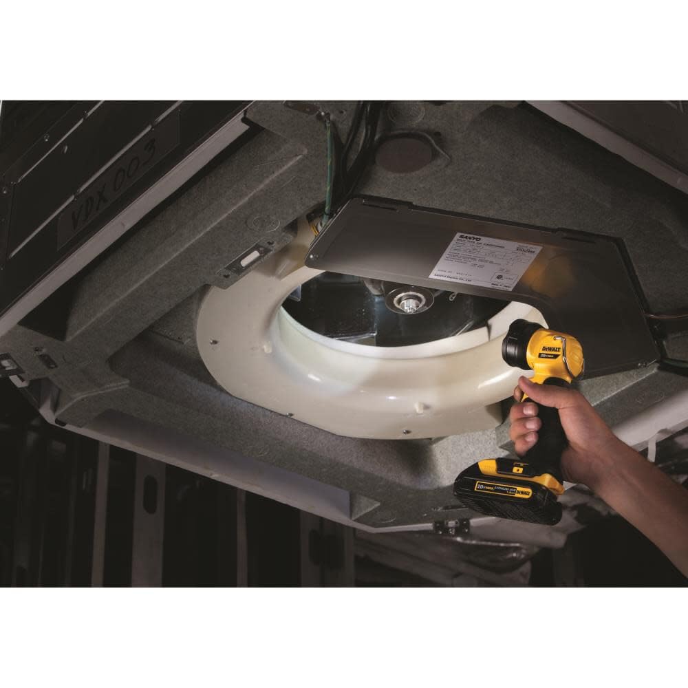 DEWALT DCL040 gancho integrado colgando para uso manos libres
