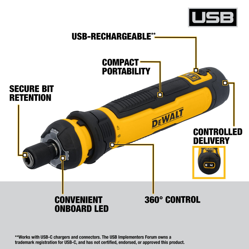 DEWALT detalle del collar FLEXDRIVE que facilita control deslizante