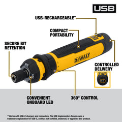 DEWALT detalle del collar FLEXDRIVE que facilita control deslizante