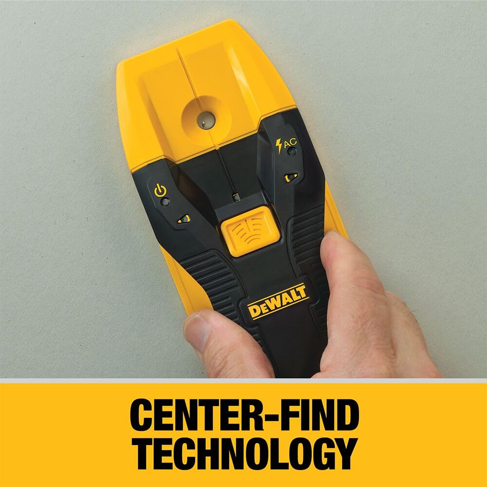 DEWALT detectando cable vivo en pared para mayor seguridad en instalaciones
