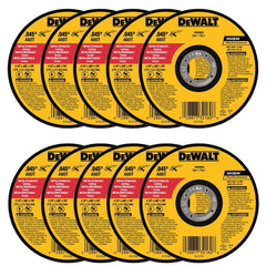 DEWALT disco de corte frontal paquete de diez, corte rápido y seguro