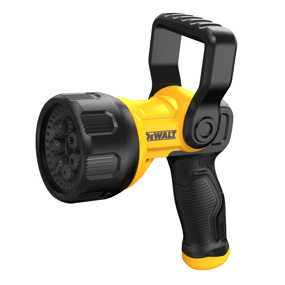 DEWALT boquilla Hydro Cannon vista frontal, durabilidad en diseño