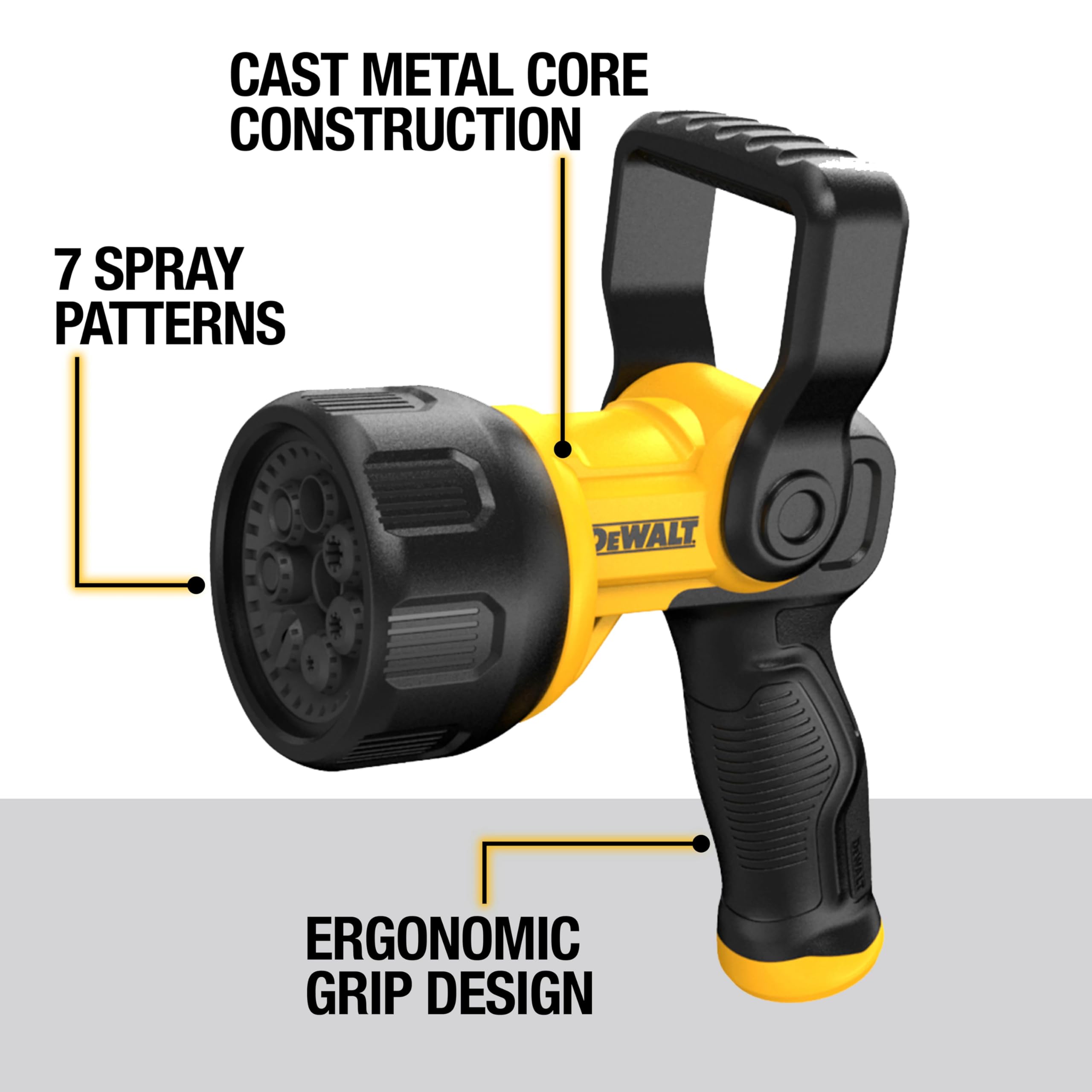 DEWALT Hydro Cannon núcleo metálico, resistencia para uso intensivo