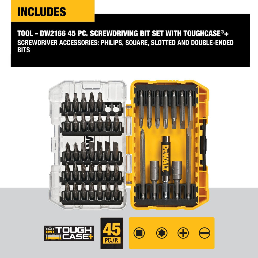 DEWALT punta de 88mm en uso, mayor alcance para tornillos profundos