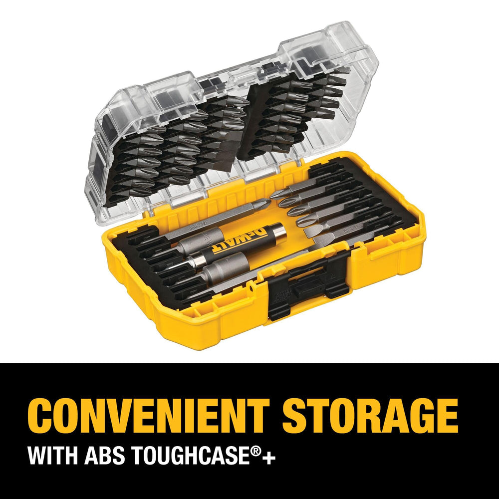 DEWALT interior con puntas dispuestas, acceso inmediato y variedad