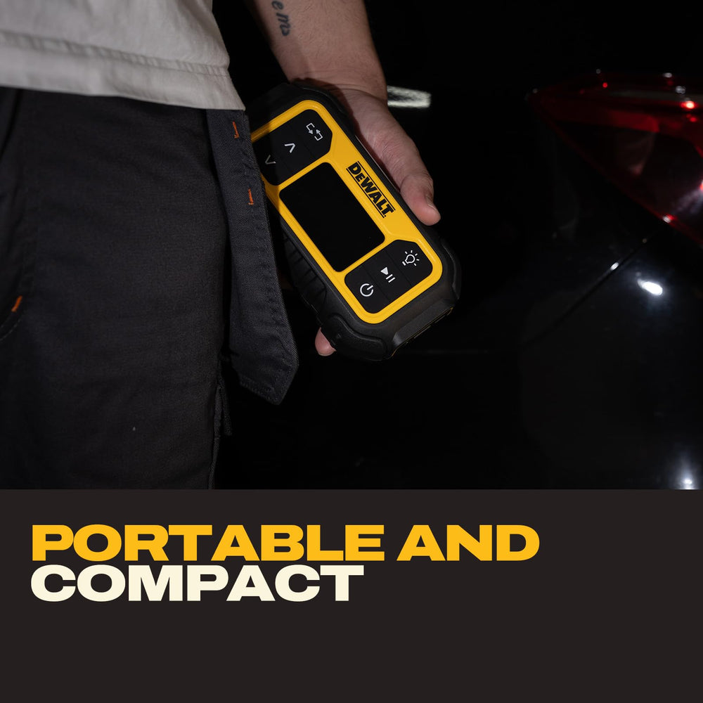 DEWALT agarre texturizado y ventilador de enfriamiento para larga vida útil