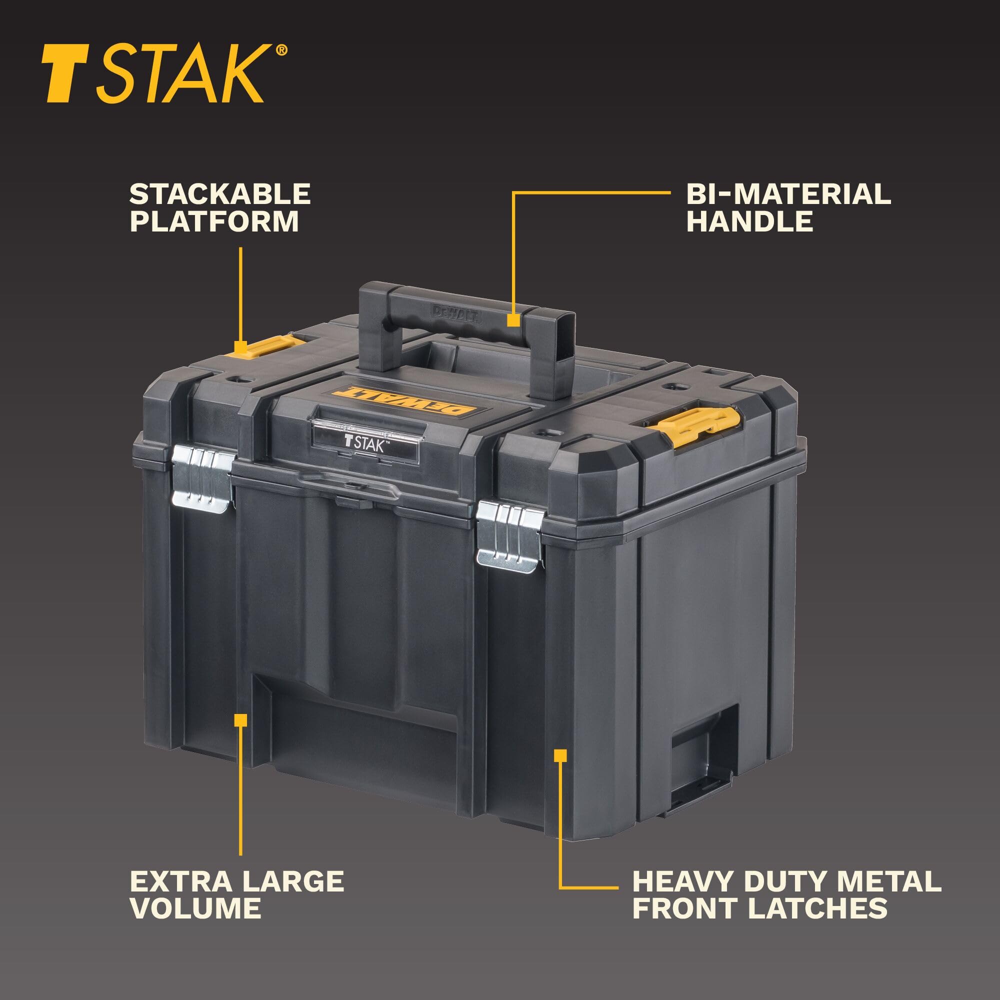 DEWALT bandeja extraíble fuera de la caja para acceso rápido a herramientas